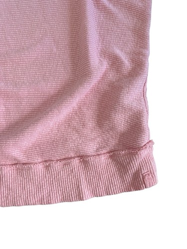 Suéter Free People Tejido Gofre Boho Cuello Simulado Dobladillo Crudo Top Gran Tamaño Mediano - Imagen 5 de 7