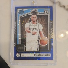 2024-25 Panini Optic - Stephon Castle Blue Velocity #254 Rookie Card