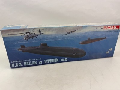 Dragon DML Model, USS Dallas VS Typhoon Class Submarine Model Kit 1/700, #7001