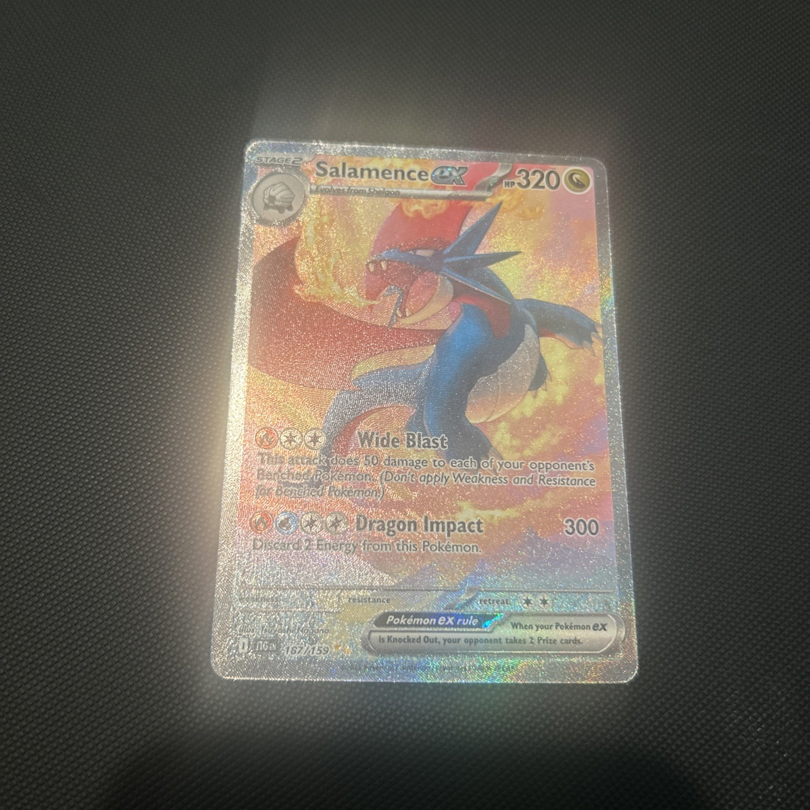Pokémon TCG Salamence EX Sv09: Journey Together 187/159 Mint/Near Mint Condition