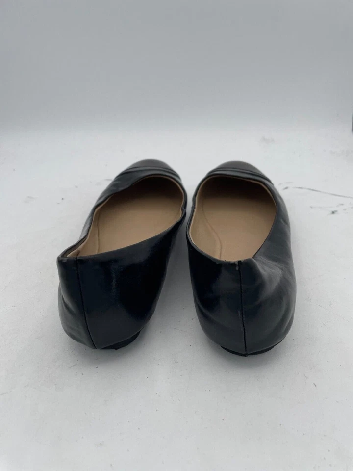 Kenneth Cole Reaction Ballet Plano Para Mujer Talla 7M Negro Puntera Redonda Foto 3 de 4