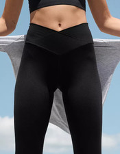 OFFLINE By Aerie Real Me High Waisted Crossover Legging, True Black