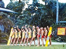 8mm Film 1960 Cypress Gardens Water Skiing Show Home Movie Florida Buff Men Gals