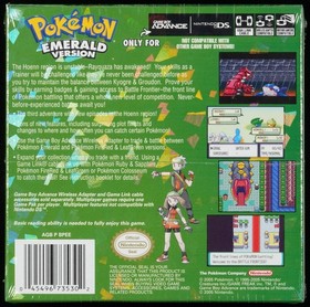 Pokemon Emerald Version Nintendo Game Boy Advance Wata 9.6 A+ NOT PSA CGC VGA