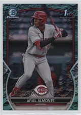 2023 Bowman Chrome Prospects Aqua Lunar Crater Refractor /125 Ariel Almonte 07b3