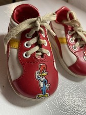 Woody Woodpecker, vintage children s shoes, 60s Cartoon, Collectible shoes.