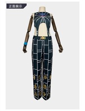 Anime JoJo's Bizarre Adventure Jolyne Cujoh Cosplay Halloween Costume Dress Suit