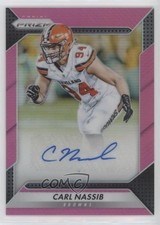 2016 Panini Prizm Rookie Auto Pink Prizm Carl Nassib #RA-CNB Auto 0cm3