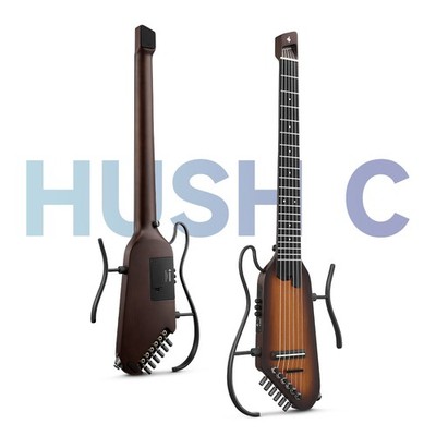 Donner Headless Nylon-String E-Gitarre Sunburst Reisegitarre Silent Guitar