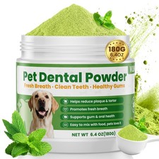 Dog Dental Powder for Dogs Teeth Cleaning Probiotic Care Green