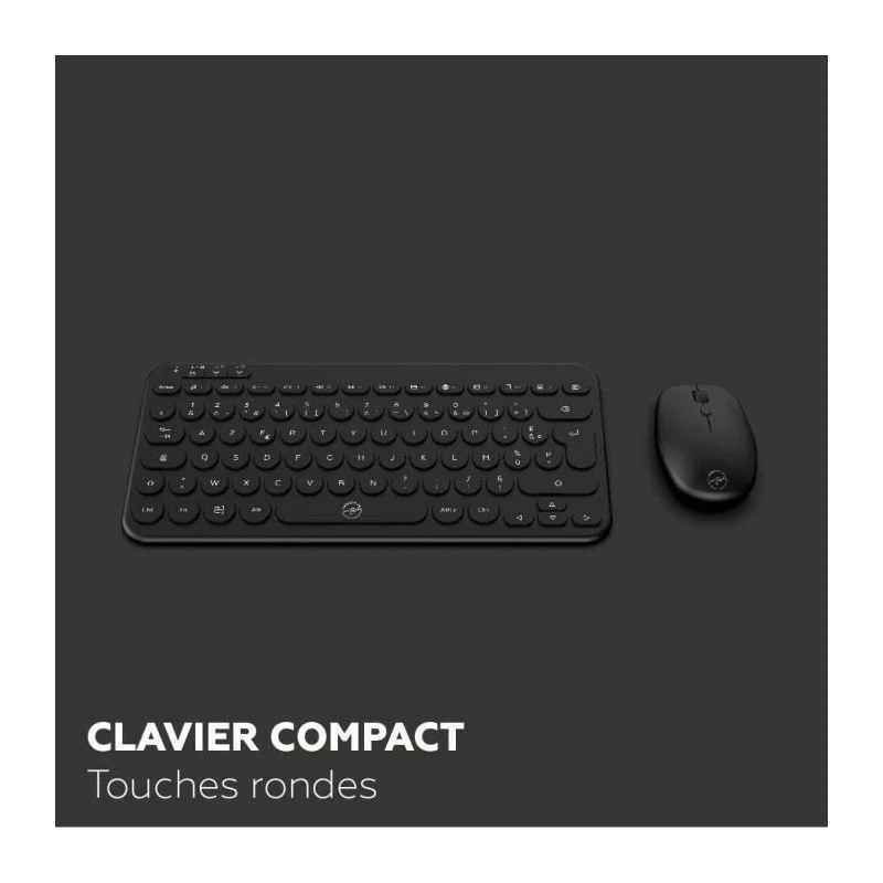 Ensemble mini clavier souris sans fil - MOBILITY LAB - CP420W - FR - Noir - Photo 4/4