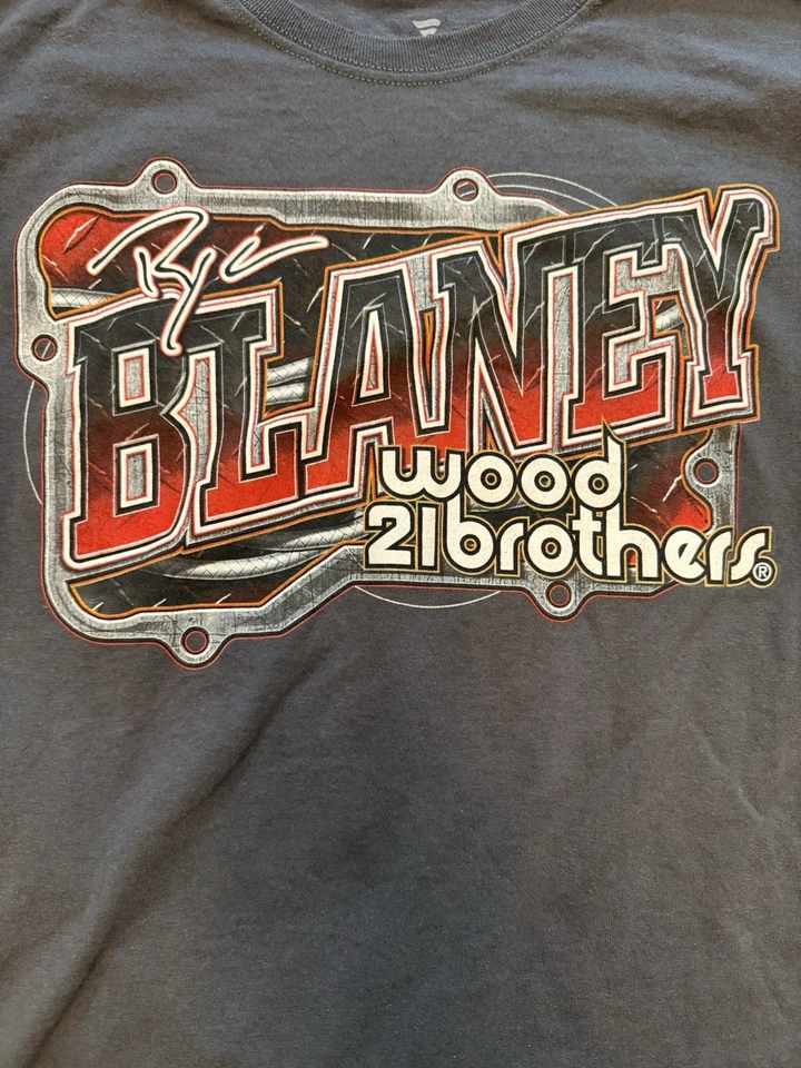 Camiseta Ryan Blaney #21 Ford Motorcraft Wood Brothers XL Doble Cara Novato Foto 2 de 4