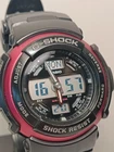 Vintage Casio G-SHOCK  G-314RL (4367) Analog Men's Black/Red Watch NEW BATTERY!
