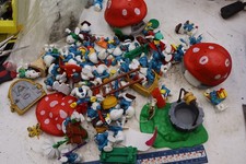 Vintage Smurfs Peyo W Germany Schleich 1970s 1980s Lot Accessories Parts