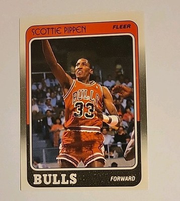 1988-89 Fleer Scottie Pippen RC Rookie Card #20 Bulls HOF BULLS 