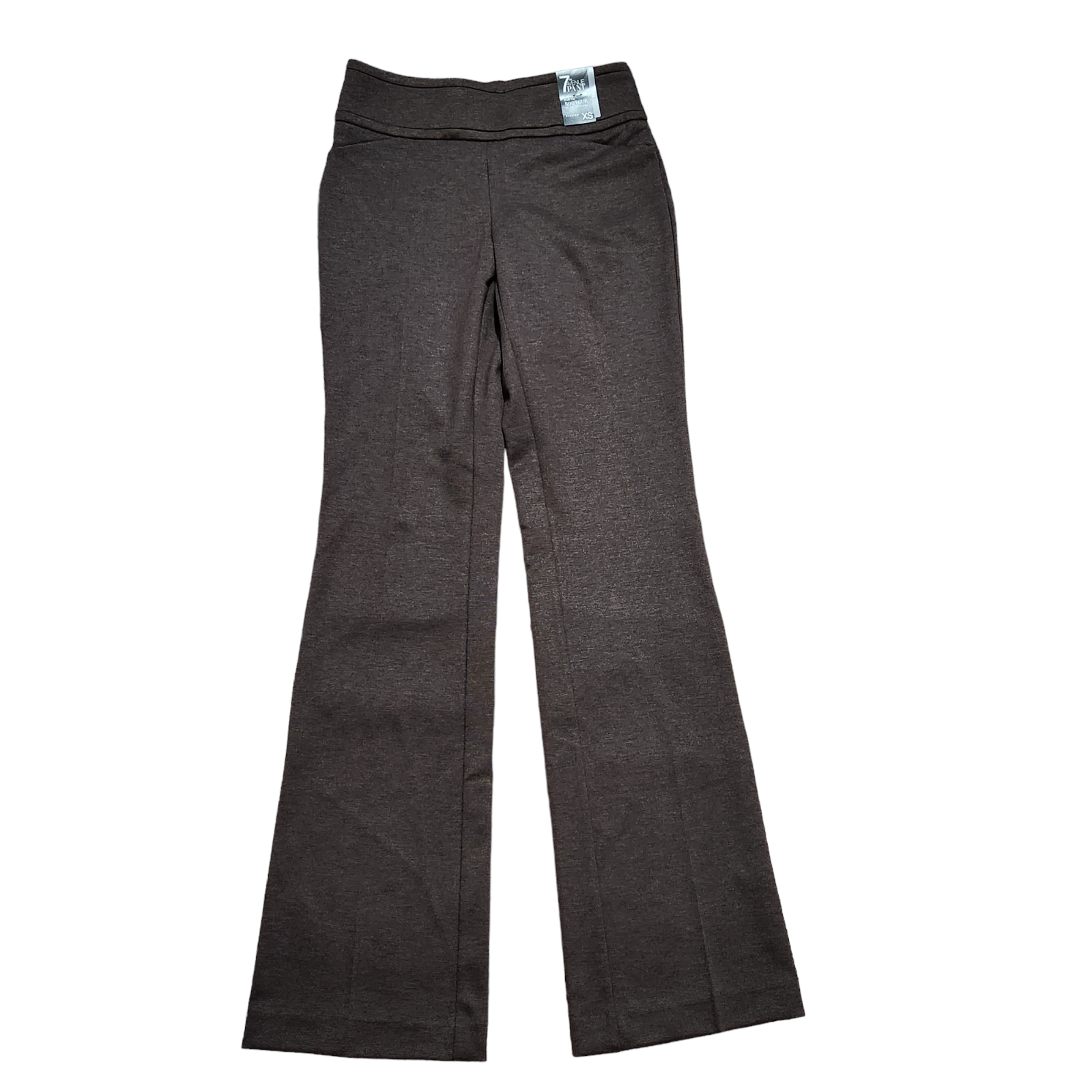 7th Avenue Womens Pull-On Pants Size XS Tall Long Solid Brown Bootcut Flare NWT