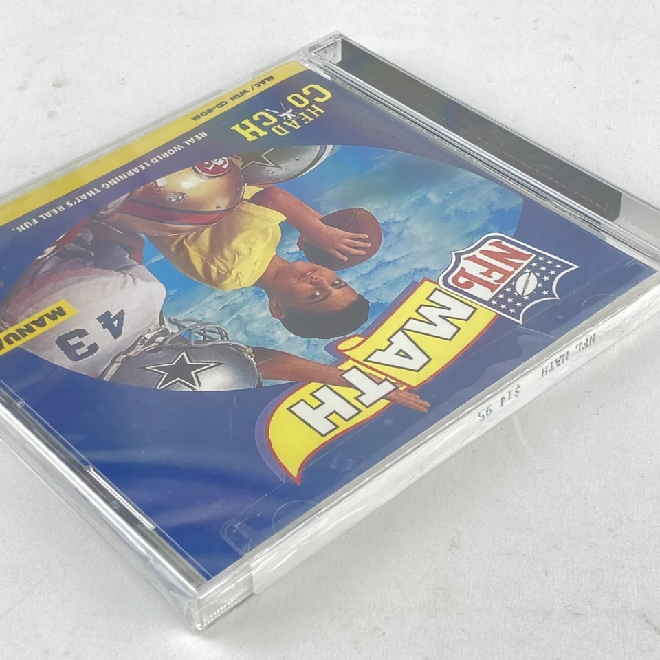 Mac Windows PC CD ROM NFL Math 1997 Brand New Sealed Ages 8-12 - Image 3 of 4