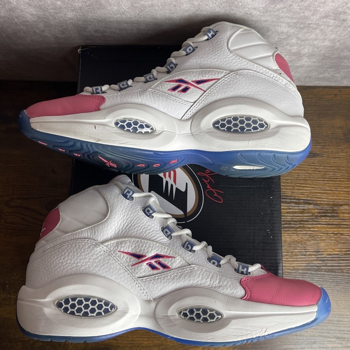 Reebok Question Mid x Eric Emanuel Pink Toe 2020 Size 11.5