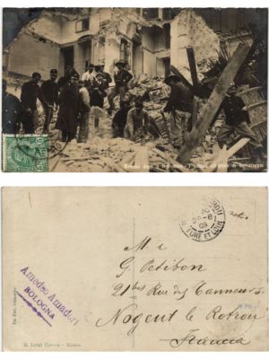 CPA AK MESSINA nach dem Erdbeben ITALIEN (494199)