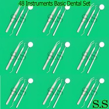 48 Instruments Basic Dental Set Mirror Explorer College plier PR-135