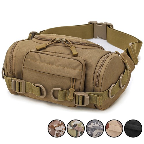 Mens Waist Bags Outdoor Nylon Crossbody Tactical Waterproof Motorcycle