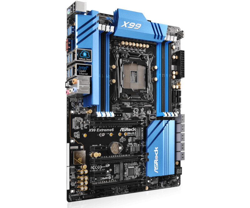 ASRock X99 Extreme 6 Motherboard Intel X99 DDR4 LGA 2011-3 M.2 ATX 