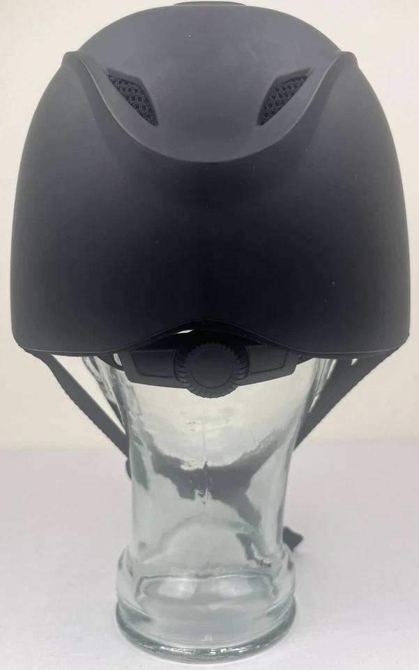 Casco de equitación Troxel Liberty negro con gorra verde talla grande Foto 4 de 4