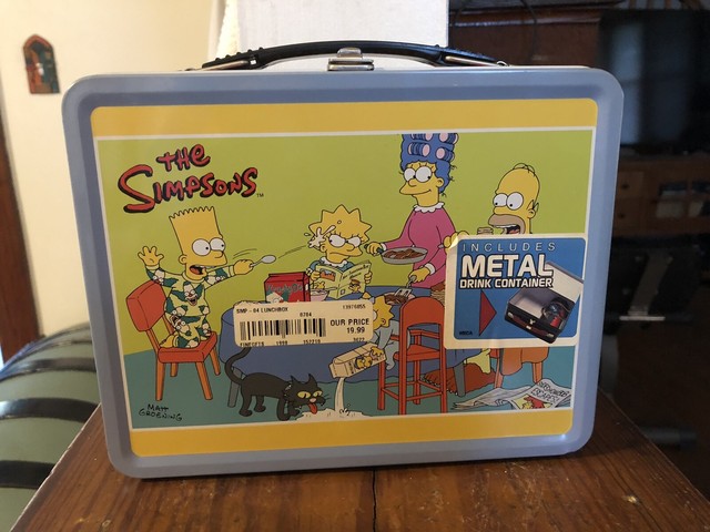 SIMPSONS METAL LUNCH BOX & Metal Drink Container 2003 | eBay