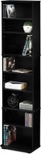 Adjustable Shelf Media Storage Movie Video Game Organizer DVD CD Tower Stand