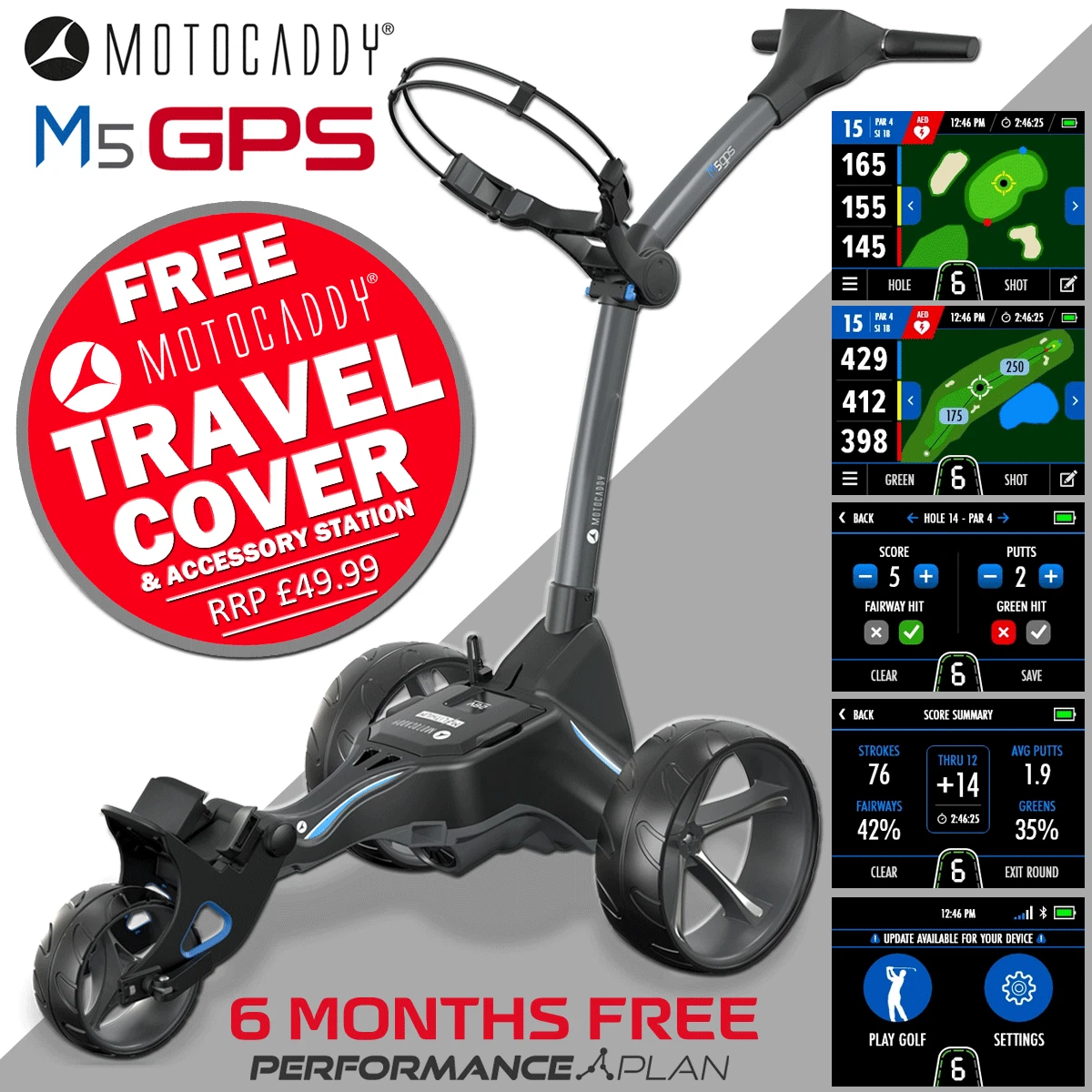 Motocaddy 2024 m5 gps