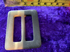 Vintage 2" wide 2 tone plastic Buckle - poss. 1960s - good condition