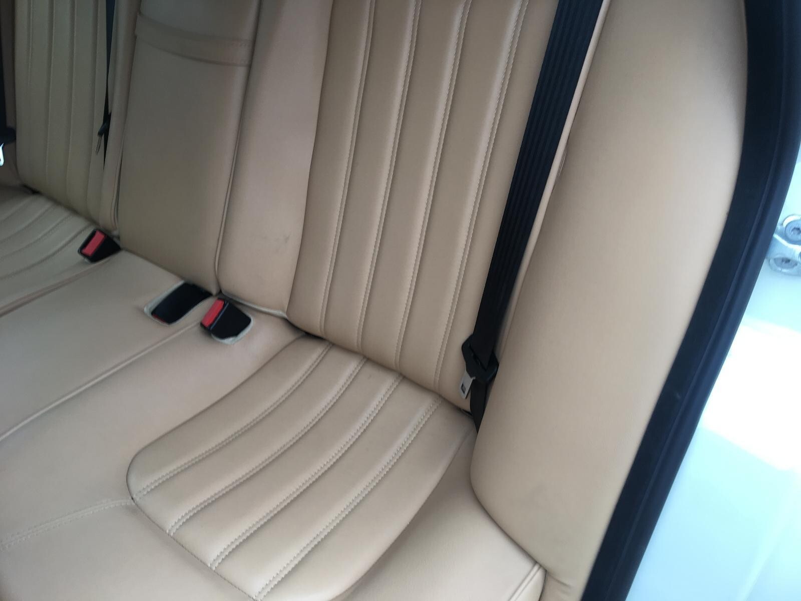 2008 MASERATI QUATTROPORTE Rear Back Seat Bench Tan Leather LEFT DRIVER SIDE