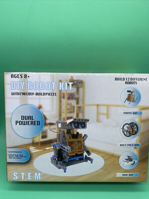 Robot Building Toy Powered by Battery Plus Solar Great Holiday Gift or Birthdays