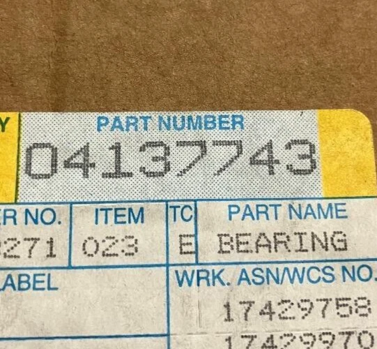 1985-1987 DODGE RAMCHARGER 85-86 WAGANEER FRONT INNER SHAFT BEARING P/N 04137743 - Image 3 of 4
