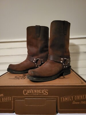 Durango Men's 11" Harness Boot - Distressed Brown Leather, Steel Shank, Slip & Oil Resistant