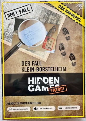 Hidden Games Crime Scene The Case Klein-Borstelheim 1st Case Board Game Crime Game New
