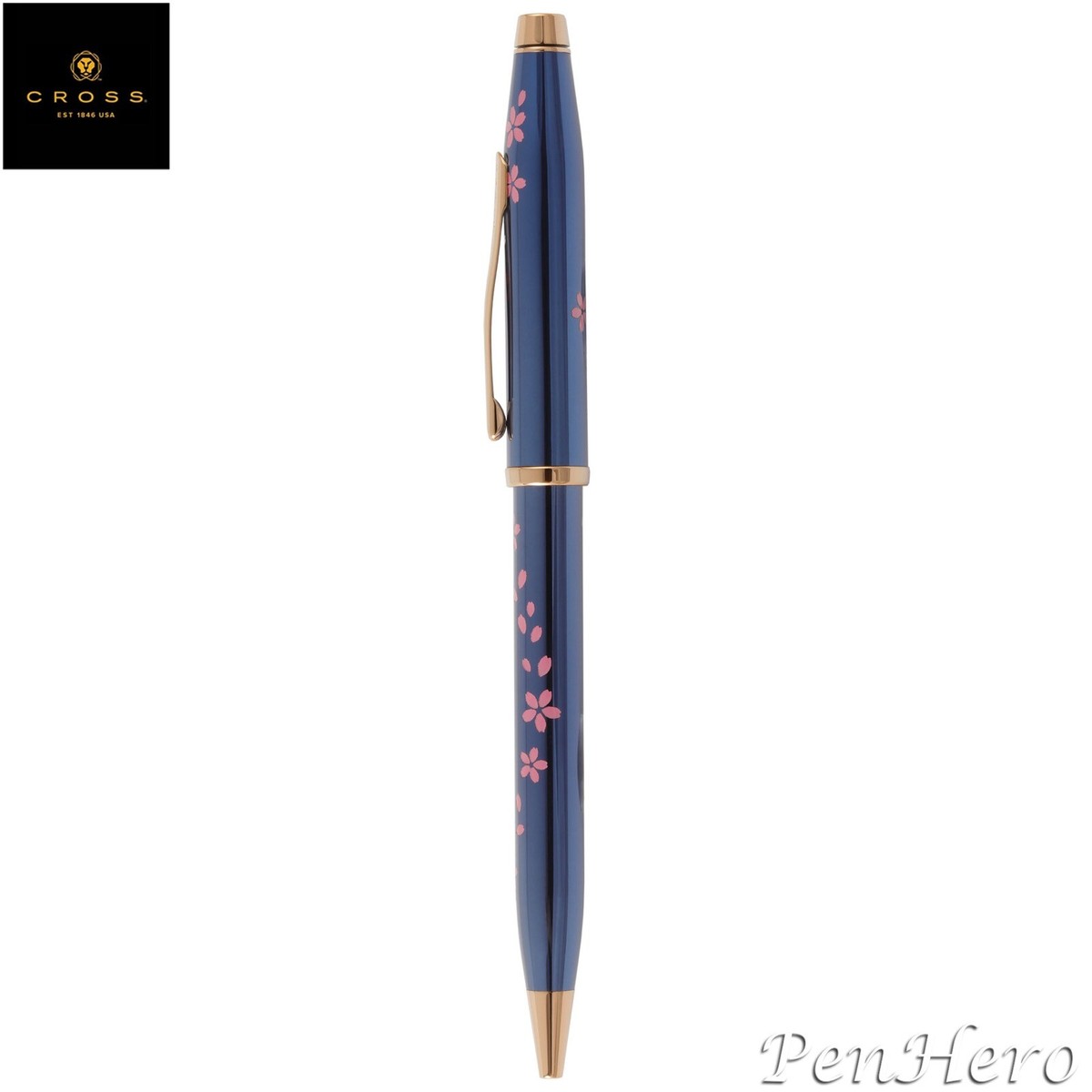 Cross Century II Cherry Blossom Translucent Blue Lacquer Ballpoint