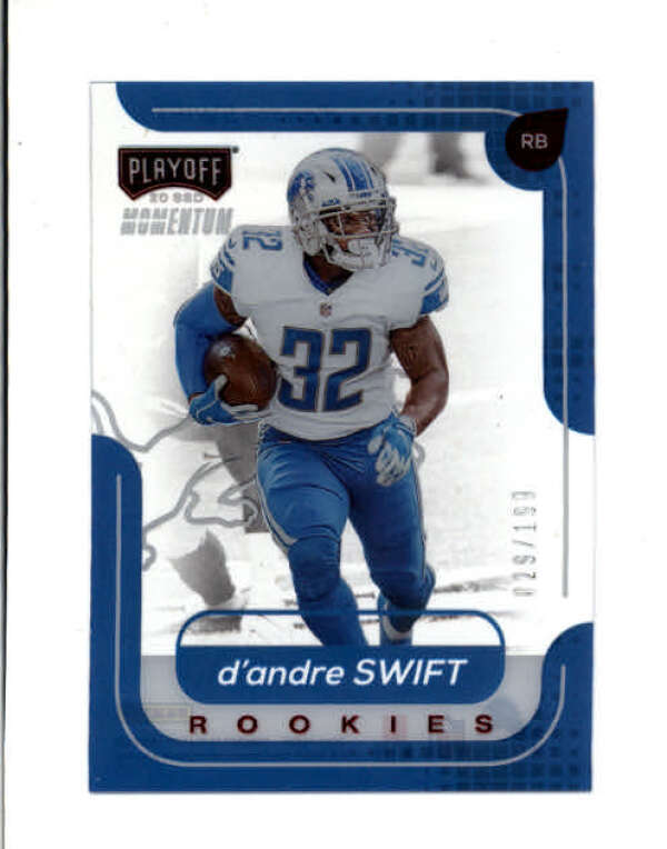 D'ANDRE SWIFT 2020 CHRONICLES PLAYOFF #M-9 MOMENTUM ROOKIE RED