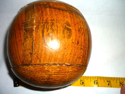 Antique handmade solid oak ? wooden balls | eBay
