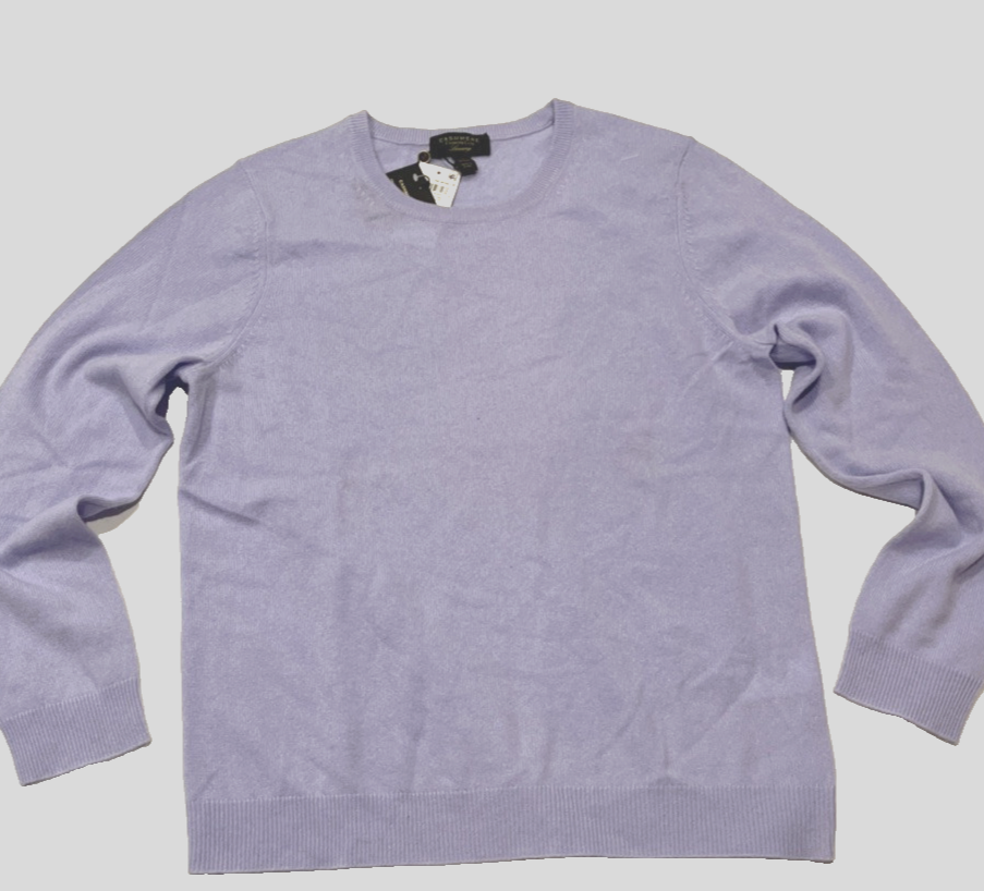 Suéter Charter Club para mujer 100 % cachemir cuello redondo - talla grande - orquídea