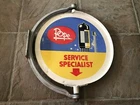 VINTAGE & RARE POPE LAMPS SERVICE SPECIALIST DOUBLE SIDED WALL STAND SIGN 1960s