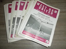 WEST HAM UNITED HOME PROGRAMMES 1965 -7 CHOOSE FROM LIST 