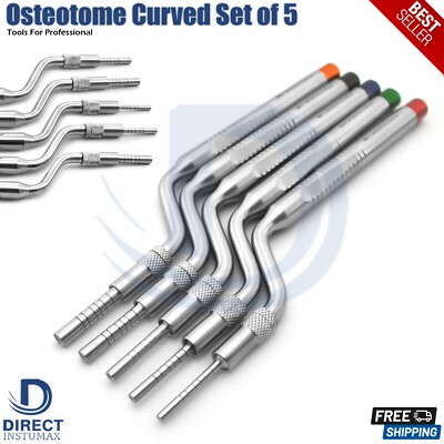 Surgical Implant Osteotome Sinus Lift Posterior Osteotomy Concave Offset  Curved