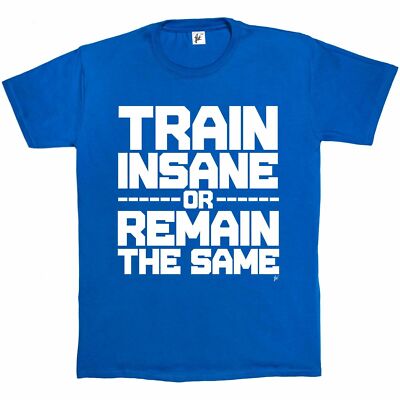 Train Insane Or Remain The Same Gym Krafttraining Herren T-Shirt