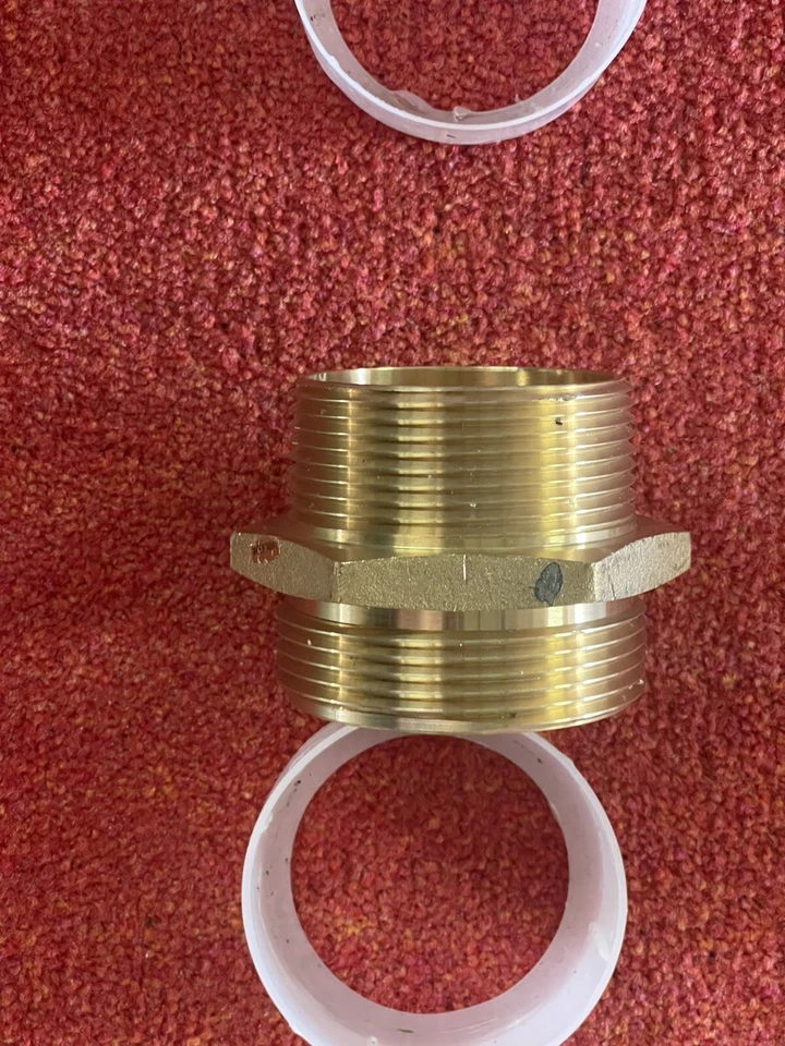 9307 MNPT x MNST 2-1/2 pulgadas Parte del pezón #FNW9307LL Foto 3 de 4