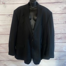 Vinci Philosophy Mens Blazer Sports Coat Black 54" Chest 2 Button