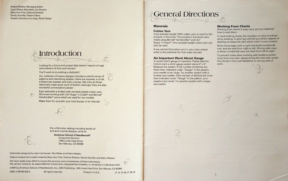 Вязаная дюжина салфеток дизайны для хлопковой пряжи от American School рукоделия - Изображение 2 из 4