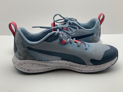 Puma Womens Twitch Runner Shoes Trail Camo Sneakers Blue