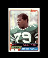 1981 TOPPS FOOTBALL CARD NEW YORK JETS #460 MARVIN POWELL WELL CENTERED