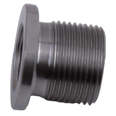 MARKENLOS Adaptador roscado 1/2-28 ID a 5/8-24 OD/acero inoxidable plata articulación/conector